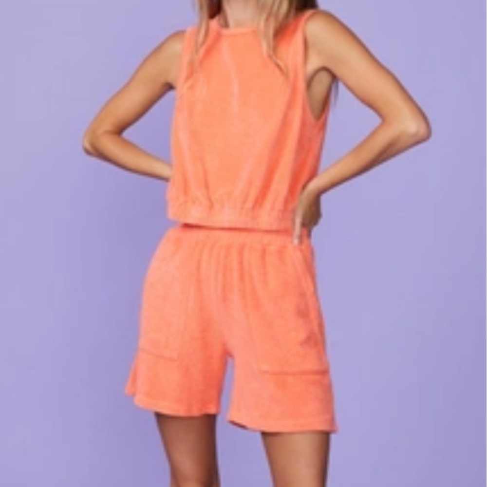 Monrow Georgia peach terry cloth set